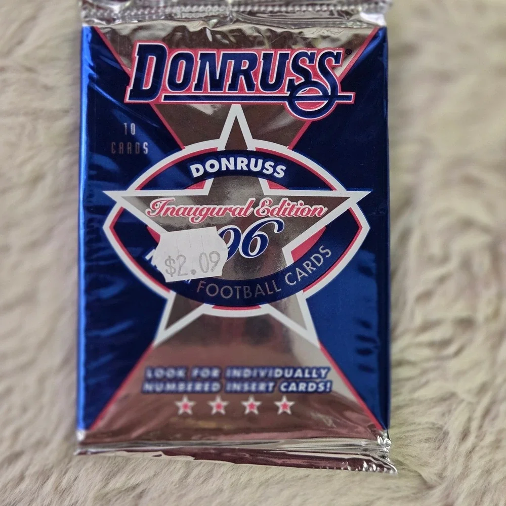 1996 Donruss Inaugural Edition Football Lot of 5 Sealed Packs 10 Cards NFL